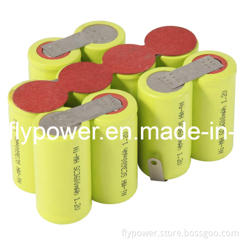 12V Sc3600mAh Ni-MH High Power Rechargeable Battery Pack for Vacuum Cleaner (10S of FH-Sc3600P)